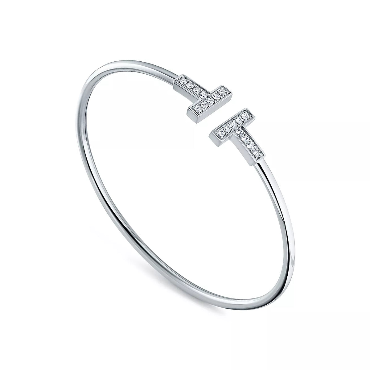 Bracelet T Wire Diamants TF Silver